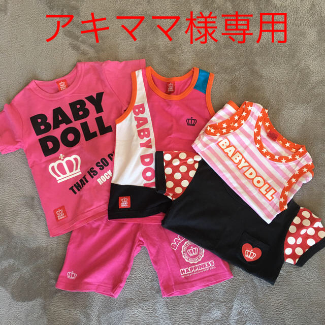 BABYDOLL(ベビードール)のBABYDOLL Tシャツ、タンクトップ5点110 キッズ/ベビー/マタニティのキッズ服女の子用(90cm~)(Tシャツ/カットソー)の商品写真