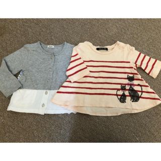 80センチ トップスセット チュニック(Ｔシャツ)