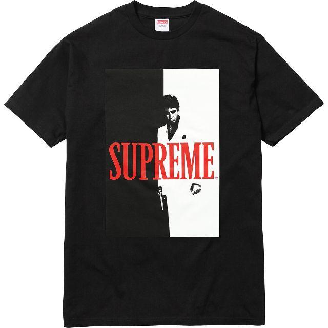 Mサイズ Supreme Scarface Split Tee Black Tシャツ+カットソー(半袖+袖なし)