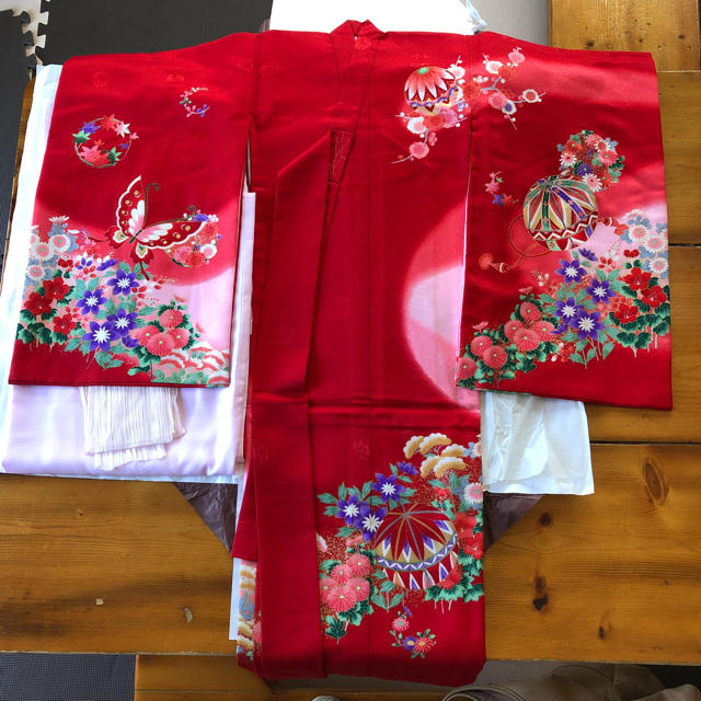 七五三   5歳着物 キッズ/ベビー/マタニティのキッズ服女の子用(90cm~)(和服/着物)の商品写真