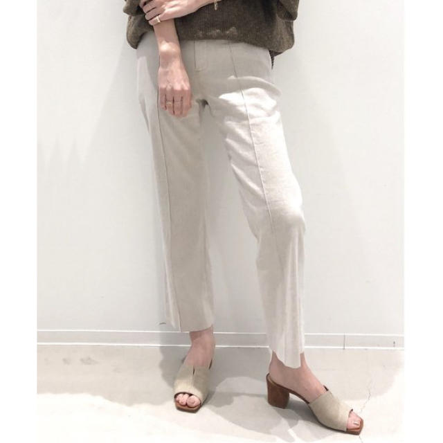 新品タグ付 アパルトモン Linen Cropped パンツ 36