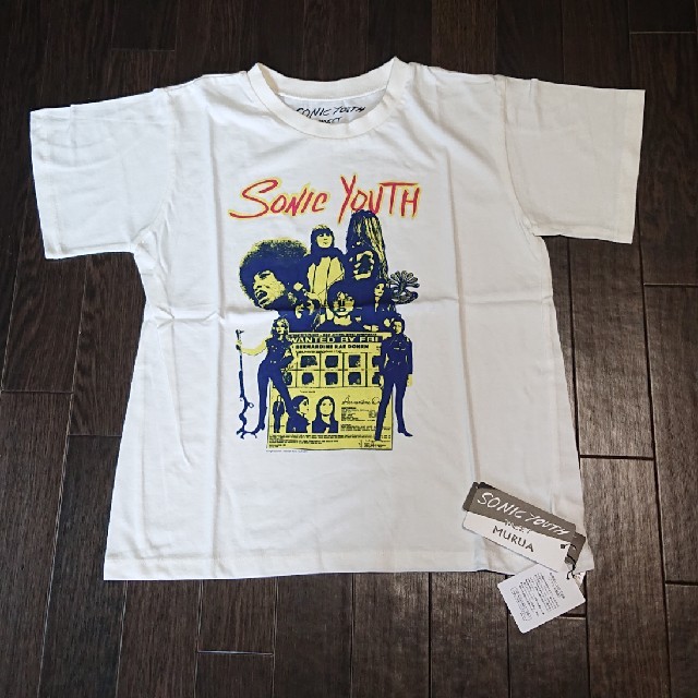 MURUA(ムルーア)のMURUA SONIC YOUTH コラボ Tシャツ ホワイト 新品タグ付き レディースのトップス(Tシャツ(半袖/袖なし))の商品写真