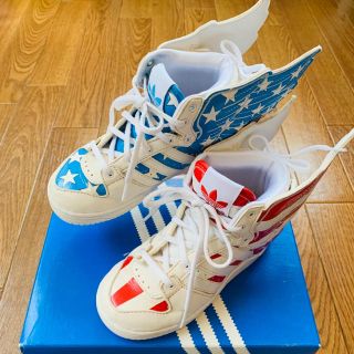 アディダス(adidas)のadidas ジェレミースコット キッズ 星条旗 ダンス 15cm (スニーカー)