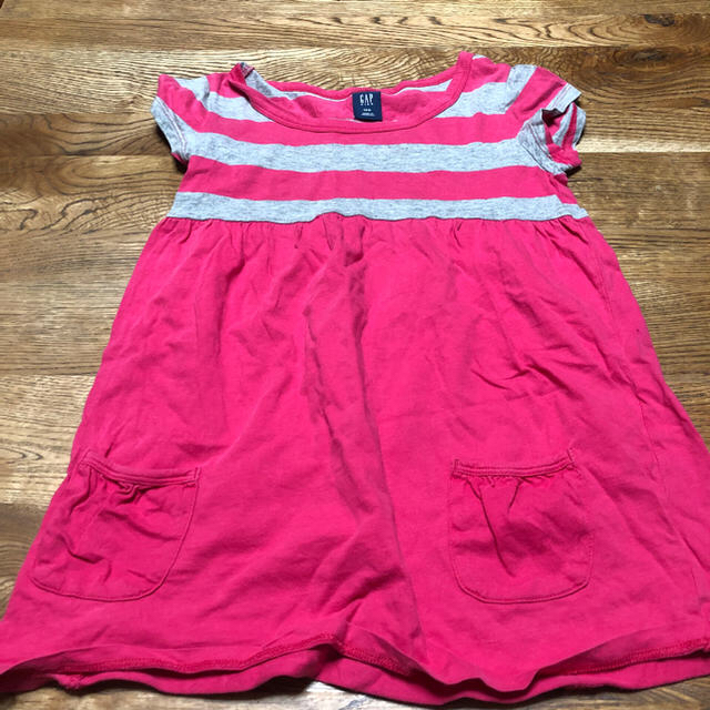 GAP Kids(ギャップキッズ)の300円！GAP コットンワンピース 120サイズ キッズ/ベビー/マタニティのキッズ服女の子用(90cm~)(ワンピース)の商品写真