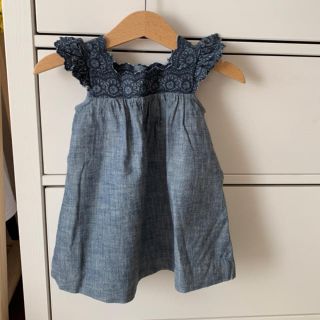 ベビーギャップ(babyGAP)のbabygap デニム風ワンピース(ワンピース)