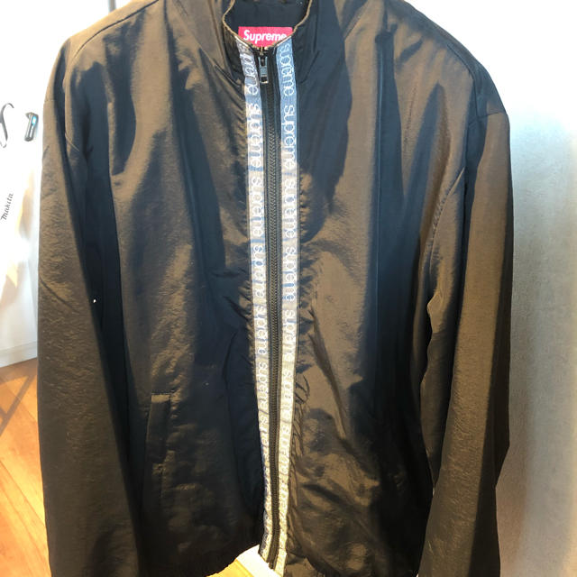 【未使用品】Supreme 18SS Taping Track Jacket 黒メンズ