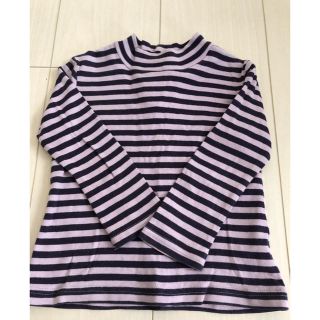 タルティーヌ エ ショコラ(Tartine et Chocolat)のパープル ボーダートップス 90cm(Tシャツ/カットソー)