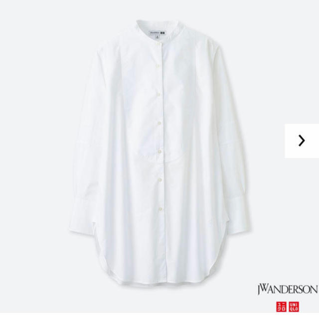 UNIQLO(ユニクロ)の【新品】UNIQLO タキシードロングシャツ S レディースのトップス(シャツ/ブラウス(長袖/七分))の商品写真