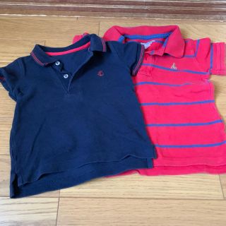 プチバトー(PETIT BATEAU)のプチバトー紺 ポロシャツ(シャツ/カットソー)