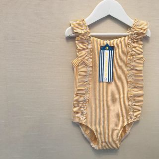 プチバトー(PETIT BATEAU)のプチバトー 19SS シアサッカー ワンピース水着 36m(水着)