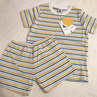 プチバトー(PETIT BATEAU)のプチバトー 19SS ポケッタブルプリント半袖パジャマ 4a(パジャマ)