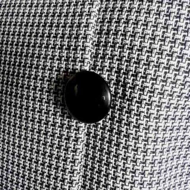 新品9号黒白サイドボタン丸襟スカートスーツ卒業式入学式
