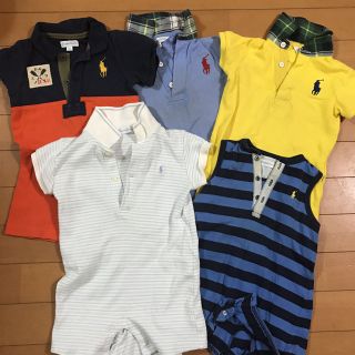 ラルフローレン(Ralph Lauren)の最終！ラルフ 半袖ロンパ 80 カバーオール(カバーオール)