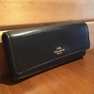 コーチ(COACH)のCOACH   本革 長財布 ブラック(財布)