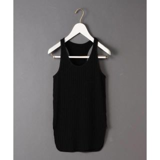 ビューティアンドユースユナイテッドアローズ(BEAUTY&YOUTH UNITED ARROWS)の6(ROKU)  RIB TANK TOP/ﾀﾝｸﾄｯﾌﾟブラック(タンクトップ)