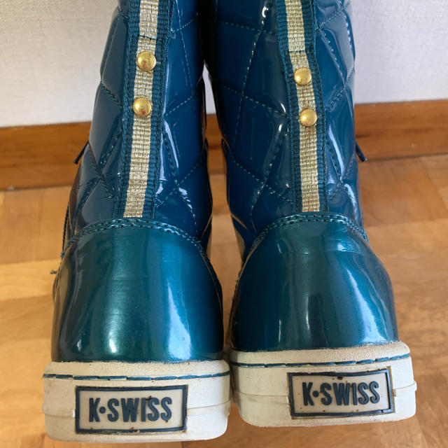 K-SWISS(ケースイス)のメアリ様専用　K-SWISS エナメルスニーカーブーツ ブルー 23cm  レディースの靴/シューズ(スニーカー)の商品写真