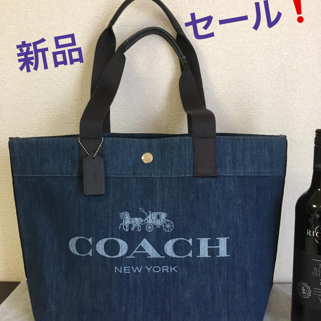 COACH新品大特価❗️デニムキャンバストートバック