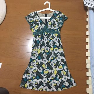 マリークワント(MARY QUANT)のマリークワント☆花柄ワンピース(ひざ丈ワンピース)