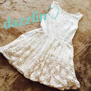 ダズリン(dazzlin)のダズリン♡レースノースリーブワンピ(ミニワンピース)