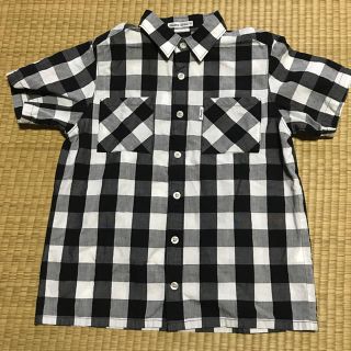 ベベ(BeBe)のべべ チェック半袖シャツ 130 bebe(Tシャツ/カットソー)