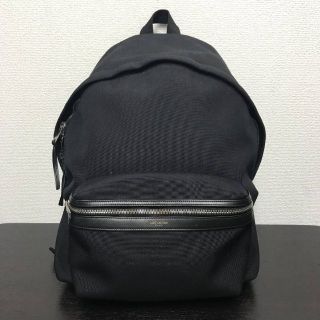 サンローラン(Saint Laurent)のサンローランパリ　バックパック　黒　キャンバス　YSL(リュック/バックパック)