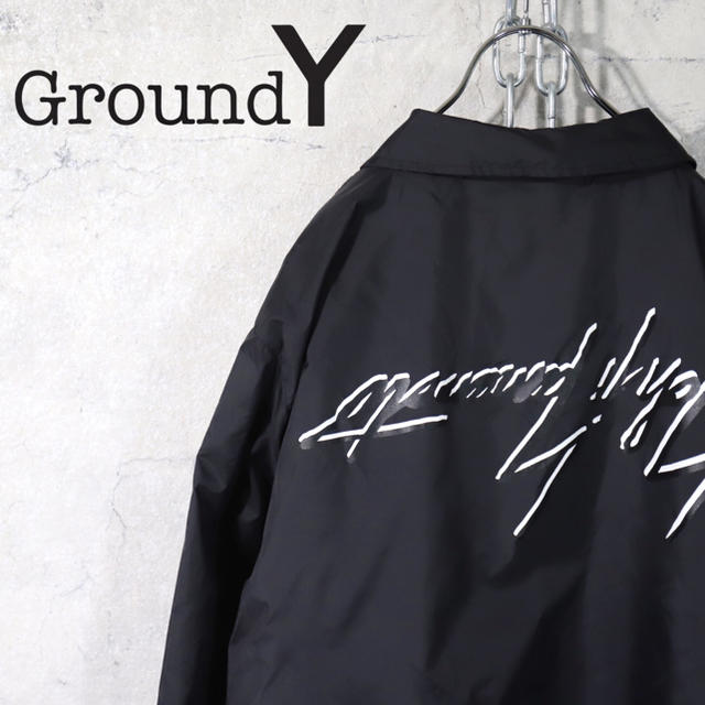 Ground Y 逆さロゴ コーチジャケット Yohji Yamamoto 直売一掃