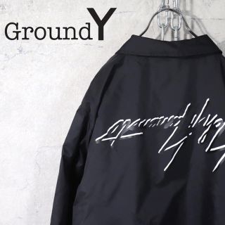 ヨウジヤマモト(Yohji Yamamoto)のGround Y 逆さロゴ コーチジャケット  Yohji Yamamoto(ナイロンジャケット)