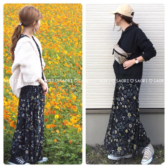 TODAYFUL(トゥデイフル)のTODAYFUL【未使用に近い】Chiffon Flower Dress レディースのワンピース(ロングワンピース/マキシワンピース)の商品写真