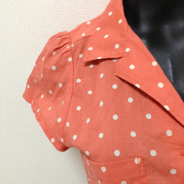 dazzlin(ダズリン)のドットショートシャツ♡ レディースのトップス(シャツ/ブラウス(半袖/袖なし))の商品写真
