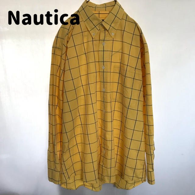 NAUTICA(ノーティカ)のノーティカ 90s ウィンドウペーン チェック柄 ヴィンテージ  ユニセックス メンズのトップス(シャツ)の商品写真