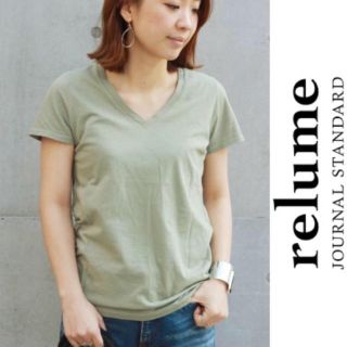 ジャーナルスタンダード(JOURNAL STANDARD)のrelume ジャーナルスタンダード Vネック コットン Tシャツ 天竺 新品(Tシャツ(半袖/袖なし))