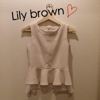 リリーブラウン(Lily Brown)のLily brown♡フレアチュールtp(シャツ/ブラウス(半袖/袖なし))