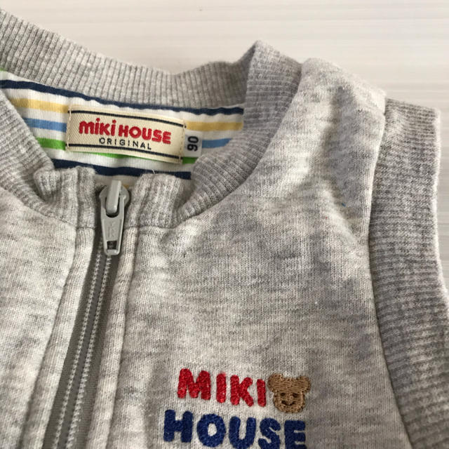 mikihouse(ミキハウス)のミキハウス ベスト 90 男の子 アウター キッズ/ベビー/マタニティのキッズ服男の子用(90cm~)(ジャケット/上着)の商品写真