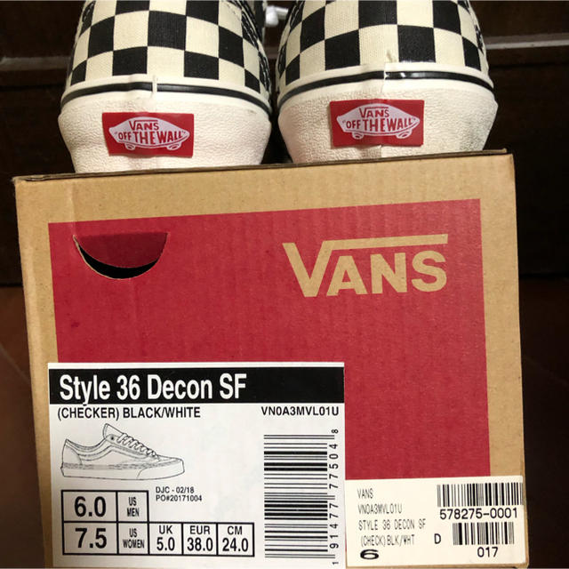 VANS(ヴァンズ)のペコ様専用vans チェッカーフラッグ レディースの靴/シューズ(スニーカー)の商品写真