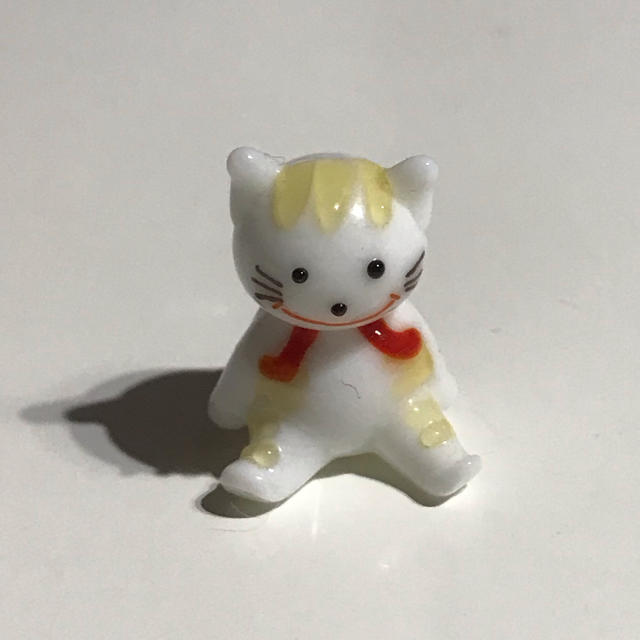 ガラス細工  ねこ  ランドセル エンタメ/ホビーの美術品/アンティーク(ガラス)の商品写真