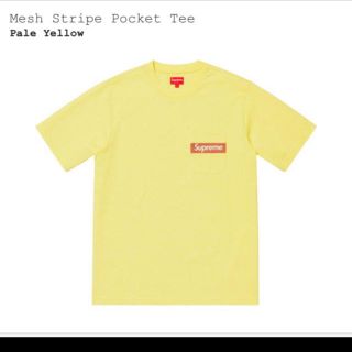 シュプリーム(Supreme)のM supreme Mesh Stripe Pocket Tee(Tシャツ/カットソー(半袖/袖なし))