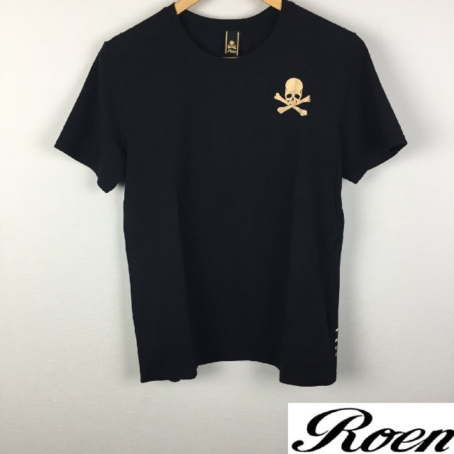 色ブラック美品 Roen ロエン 半袖Tシャツ ブラック サイズL