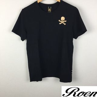 ロエン(Roen)の美品 Roen ロエン 半袖Tシャツ ブラック サイズL(Tシャツ/カットソー(半袖/袖なし))