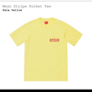 シュプリーム(Supreme)のM supreme Mesh Stripe Pocket Tee(Tシャツ/カットソー(半袖/袖なし))