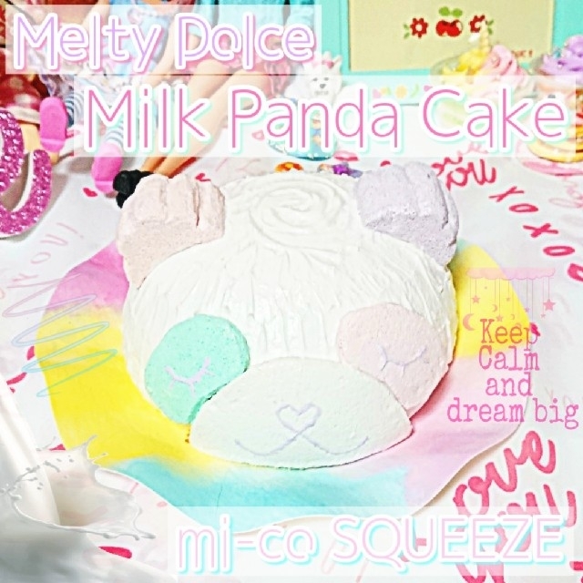 新作♥Milk Panda Cake 手作りスクイーズ 送料込みドームケーキ