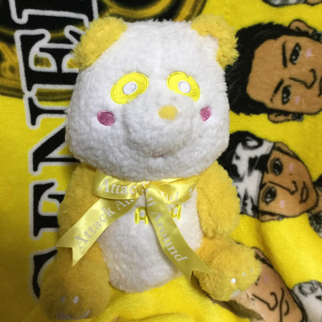 AAA(トリプルエー)のえーパンダ 黄色 エンタメ/ホビーのおもちゃ/ぬいぐるみ(ぬいぐるみ)の商品写真