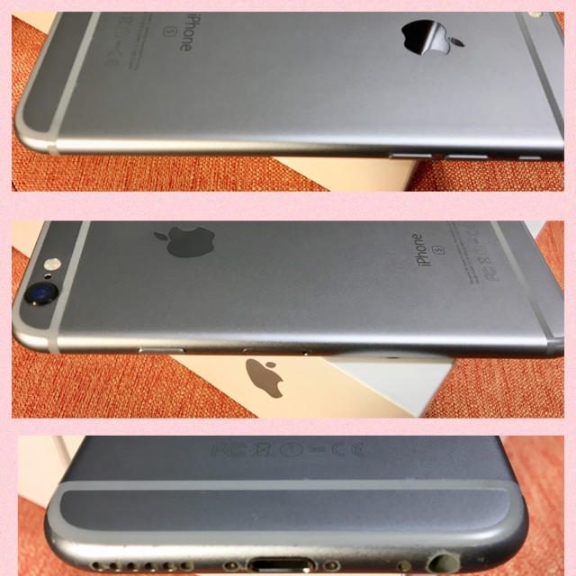 Apple(アップル)のiPhone 6s 64GB Space Gray au スマホ/家電/カメラのスマートフォン/携帯電話(スマートフォン本体)の商品写真