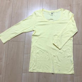 ユニクロ(UNIQLO)のUNIQLO 七分袖ティシャツ(Tシャツ(長袖/七分))