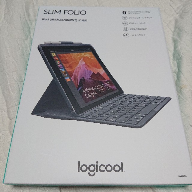 【美品】Logicool SLIM FOLIO iK1053 スマホ/家電/カメラのスマホアクセサリー(iPadケース)の商品写真