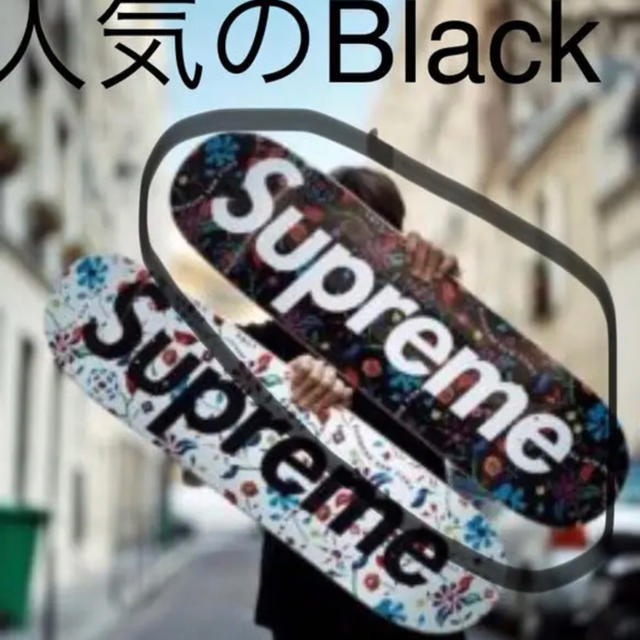 Supreme(シュプリーム)の黒 Supreme Airbrushed Floral Skateboard スポーツ/アウトドアのスポーツ/アウトドア その他(スケートボード)の商品写真