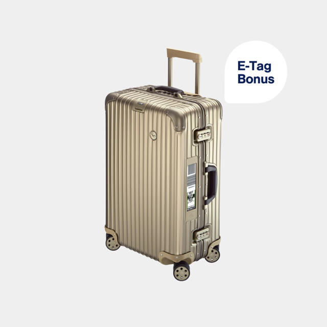 RIMOWA  ルフトハンザ プライベートジェット E-TAG付き 63.5ℓ