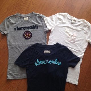 アバクロンビーアンドフィッチ(Abercrombie&Fitch)のアバクロキッズ M 3枚セット(Tシャツ/カットソー)