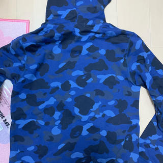 激安XLサイズ新品！ BAPE×DCカラーカモ supermanパーカー青迷彩