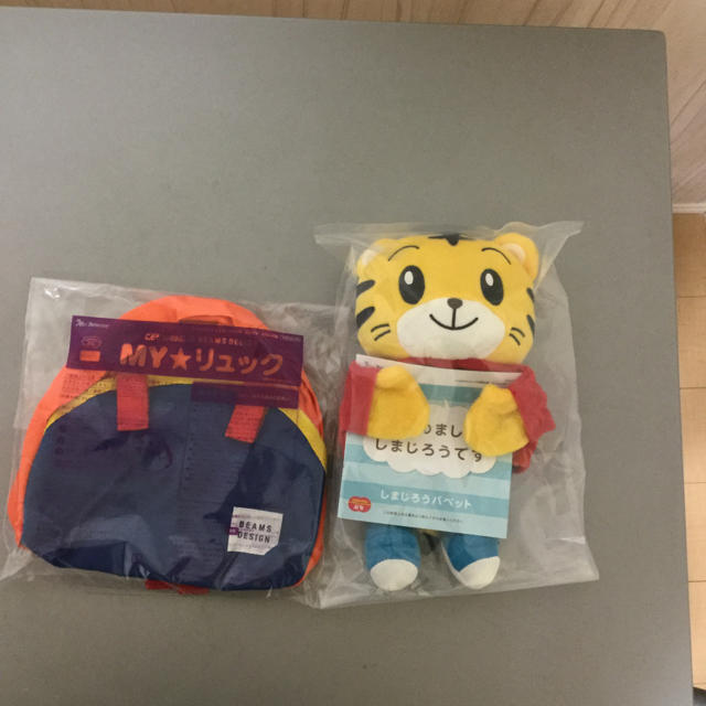 新品未開封 しまじろうパペット リュックセット キッズ/ベビー/マタニティのおもちゃ(ぬいぐるみ/人形)の商品写真