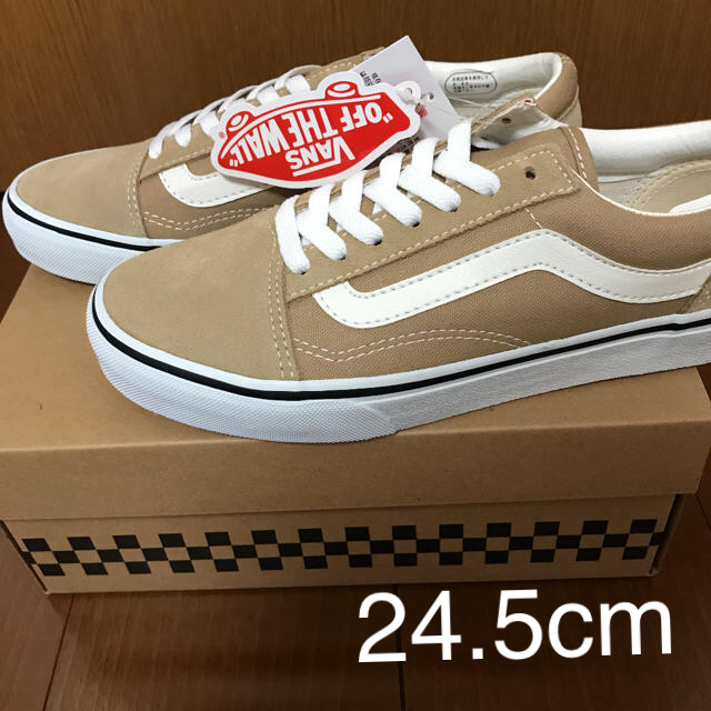 vans オールドスクール  ベージュ  24.5靴/シューズ